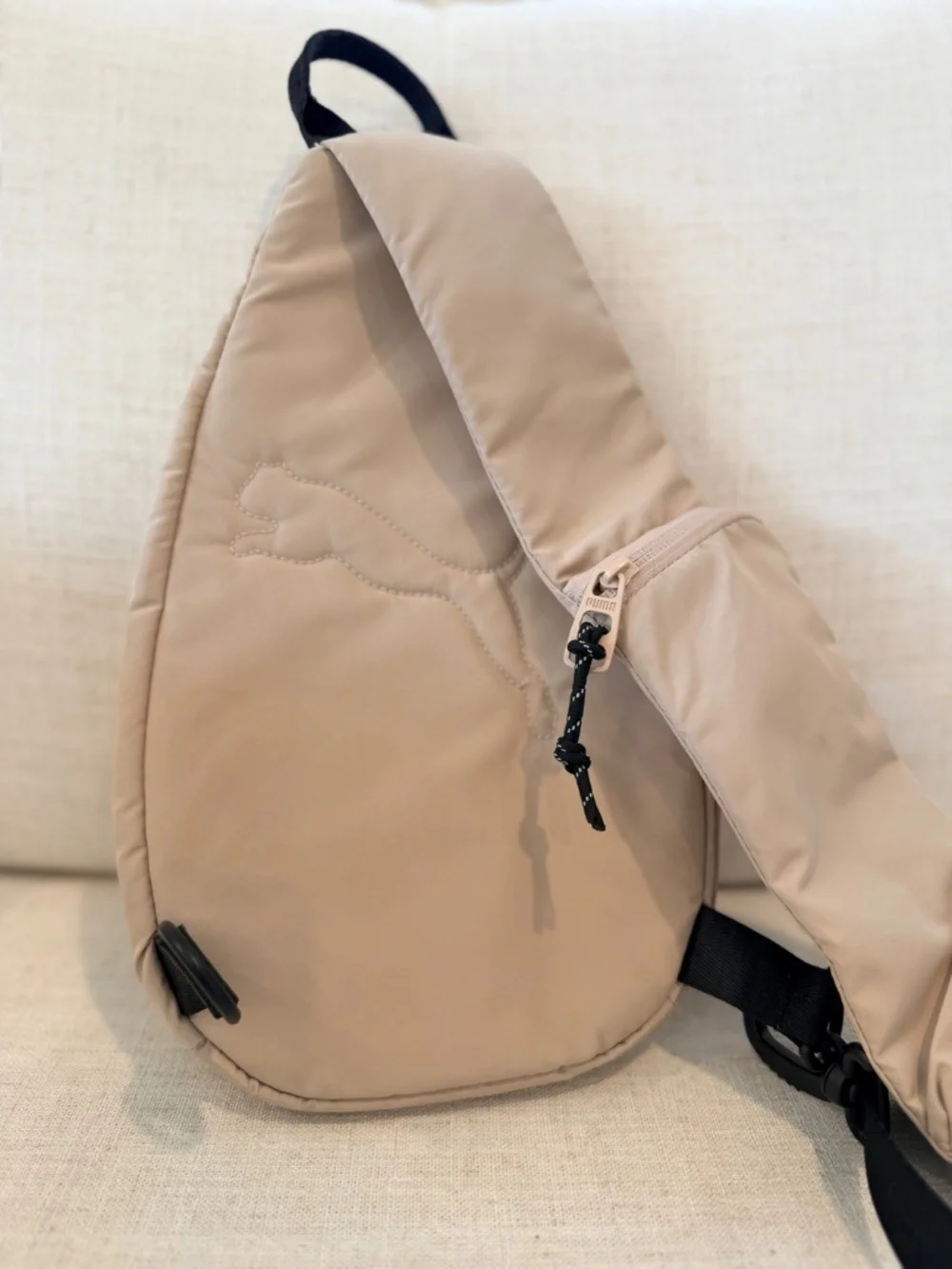 PUMA Beige Crossbody Sling Backpack Bag